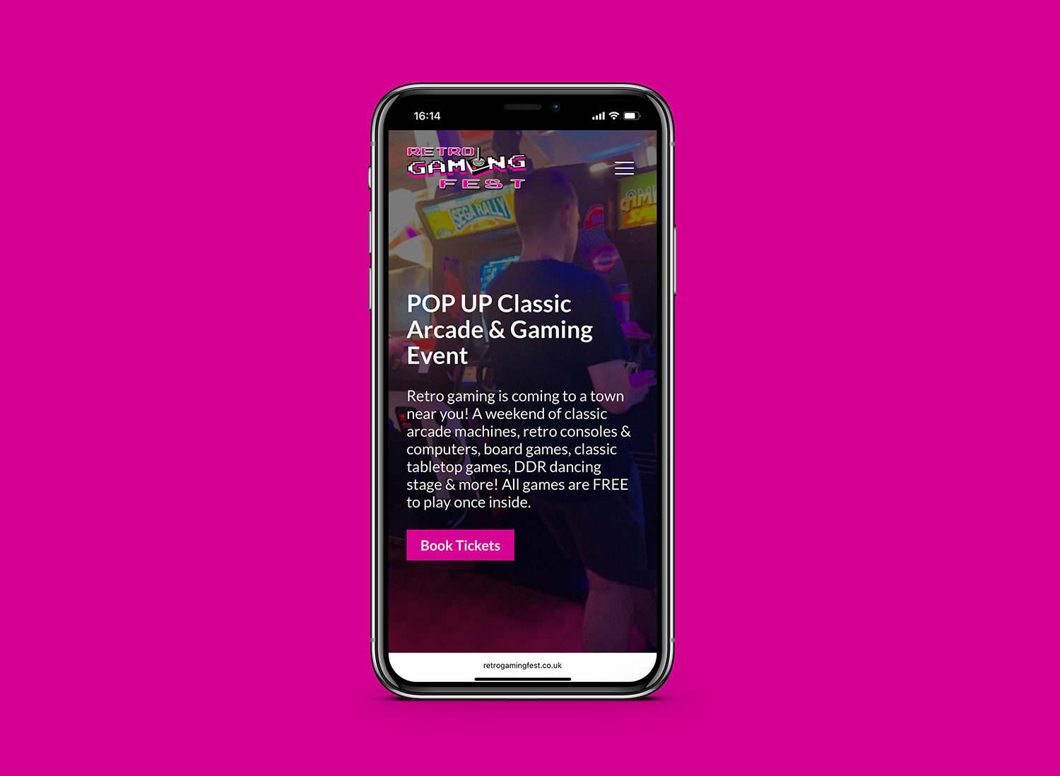 Retro Gaming Fest (Website Design & Build , Responsive) - Smart Business Branding